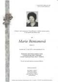 paní Marie Benianová